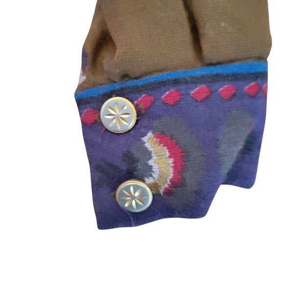 Vintage Joseph Piselli Bal De Grace 2 Piece Set 8 Paisley Print Wool Culottes - Picture 9 of 16